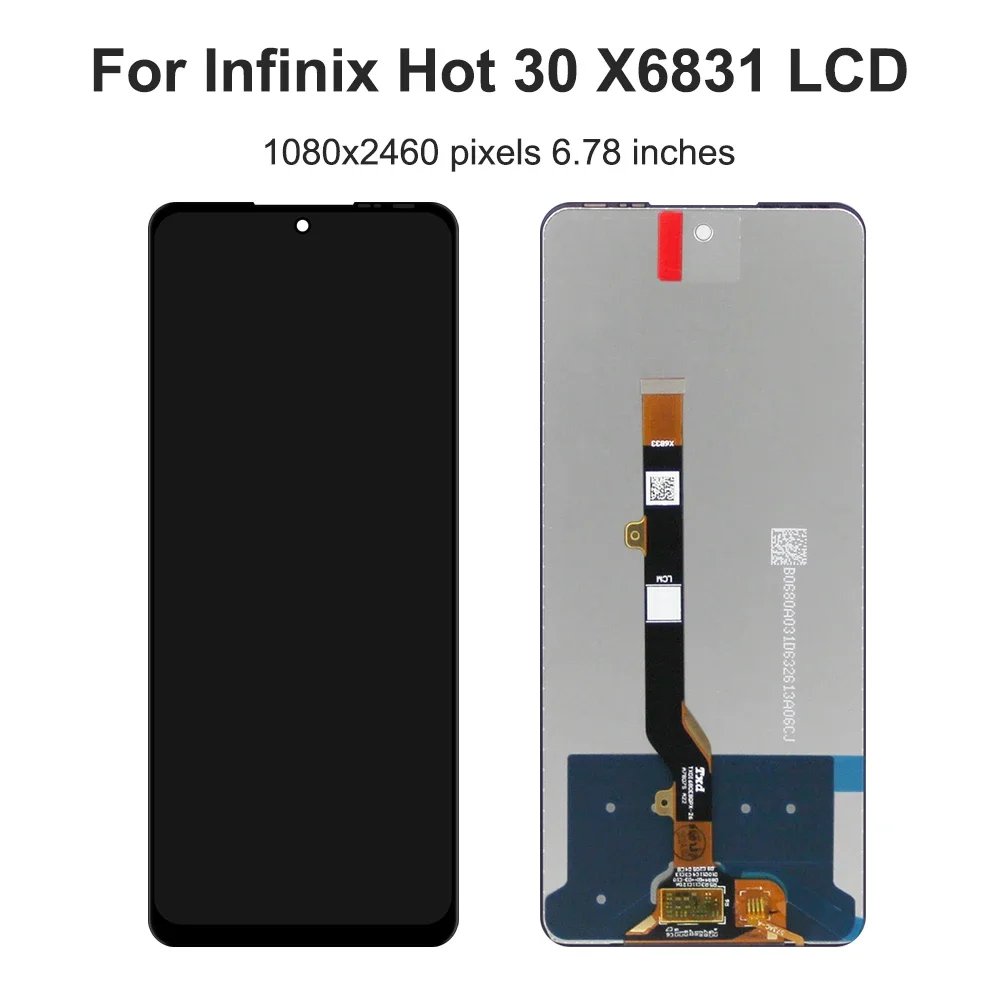 For Infinix Hot 30 For 6.78\'\'Hot30 X6831 LCD Display Touch Screen Digitizer Assembly Replacement