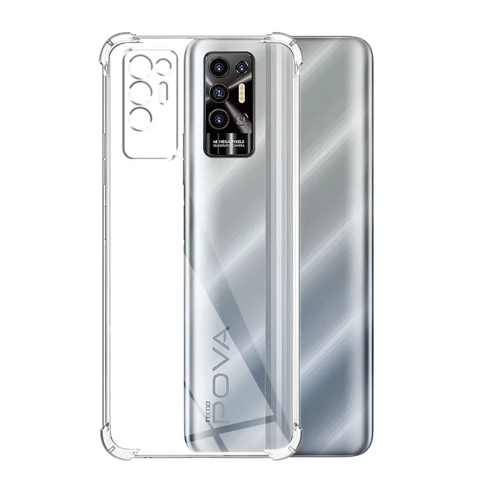 For Tecno Pova 2 Case Clear Shockproof Silicon Soft Phone Cover Cases For Tecno Pova 2 Coque For Tecno Pova 2 Transparent Funda