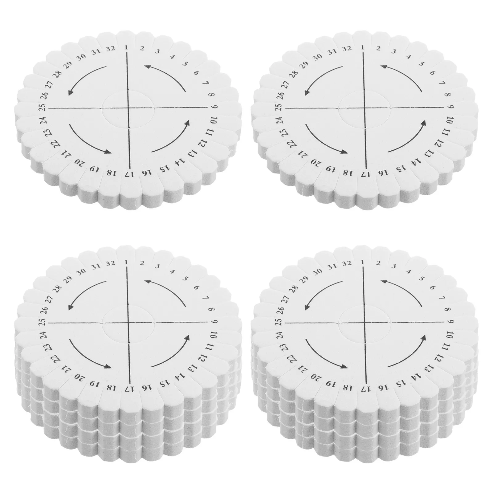 

10Pcs Round Braiding Plate Bracelet Loom Weaving Disk 32 Slots Jewelry Making Thread Tool Beginner Friendly DIY Kit