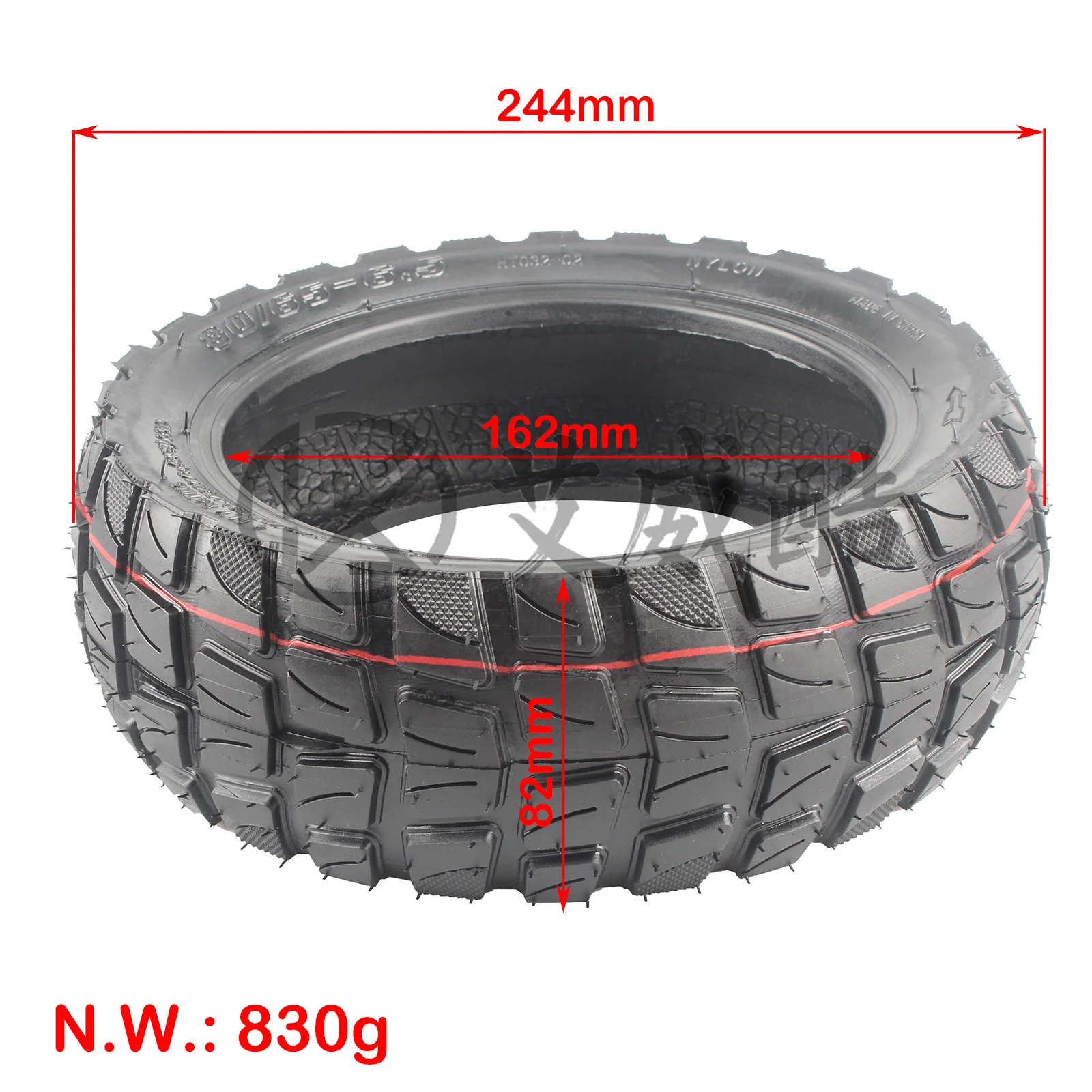 إطارات 80/65-6 لـ Dualtron VICTOR LUXURY EAGLE Speedway 4 5 Zero 10X Kugoo M4 10 بوصة دراجات كهربائية صغيرة