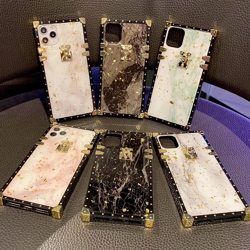 For Samsung Galaxy S21 Note 20 Ultra 10 S24 Plus S23 FE A15 A35 A55 A12 A32 A52 A72 A51 A71 Marble Glitter Protection Phone Case