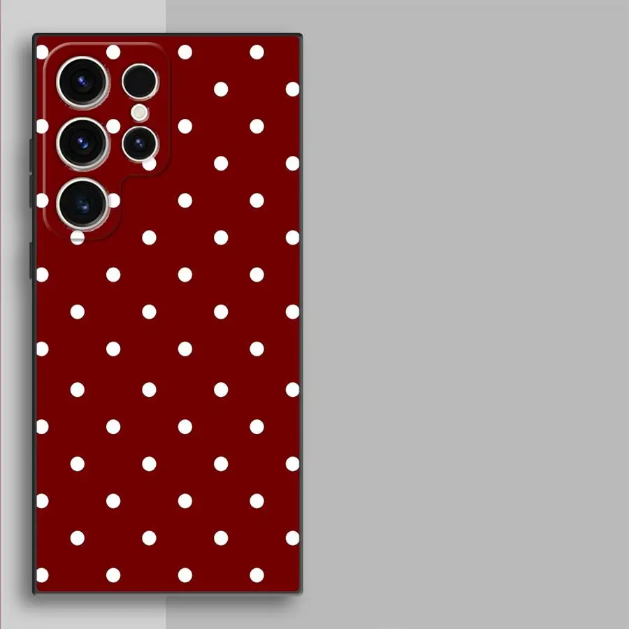 Retro Polka Dots Funda Phone Cover Case for Samsung Galaxy S26 Note 20 Ultra 8 9 10 S20 S10 S9 S23 S24 Plus S21 FE S25 Ultra view 4