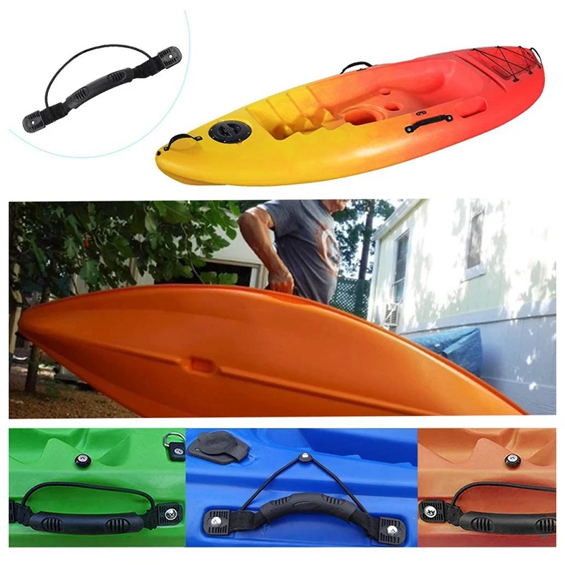 Asas de transporte para Kayak, asas de montaje lateral para Kayak con Kit de mango en T para Kit de instalación de repuesto para canoa y barco