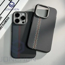 3D Relief Carbon Fiber Texture For Magsafe Phone Case For iphone 12 13 14 15 Pro Max Wireless Charge Magnetic Hard Back PC Cover