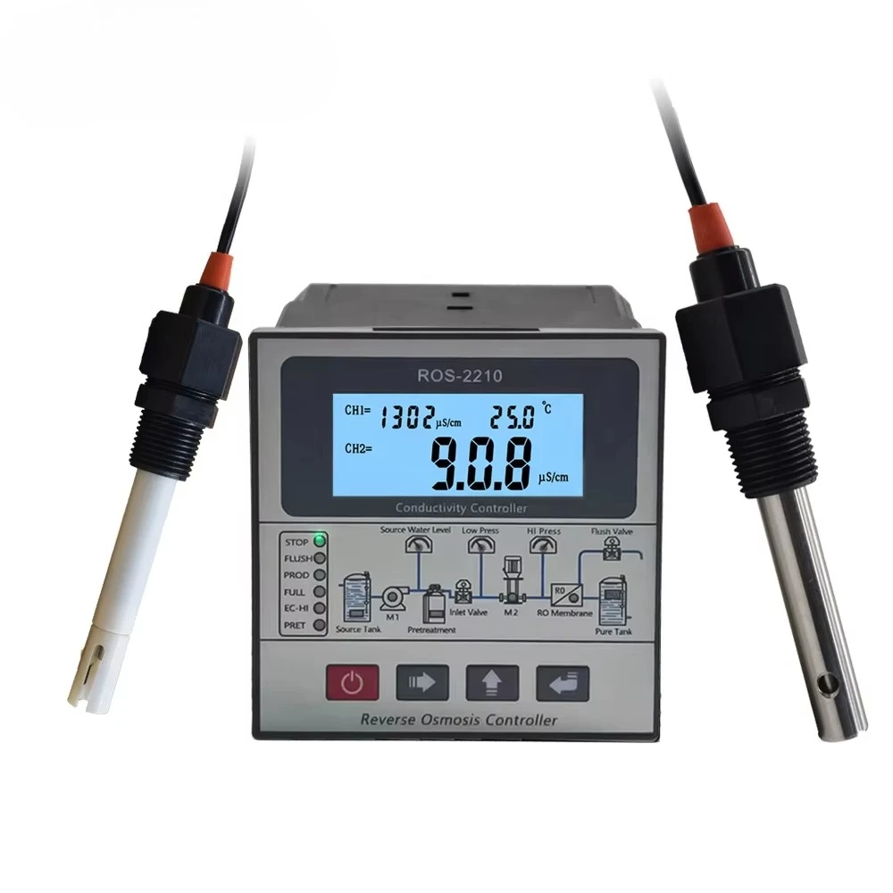 Single Stage RO Process Control System Water Quality Detection Program Controller Measuring & Analysing Instrument