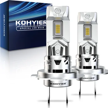 2Pcs H7 Socket Base Ampoule 6500K Blanc 20000Lm Sans Fil GC-7535 Puces sauna lampe Voiture sauna lumière H18 Courir LED