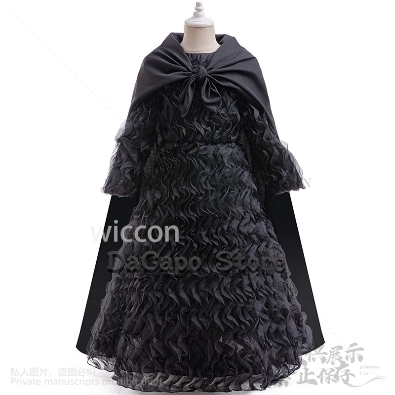 Elphaba Anime Cosplay Magic Movie Witch Black Dress Lolita With Cloak Cos Movie Wicked For Halloween Christmas Cos Customized