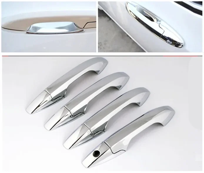 FUNDUOO For Honda City Aria 2009 2010 2011 2012 2013 2014 2015 New Chrome Car Door Handle Cover Trim Sticker auto accessories