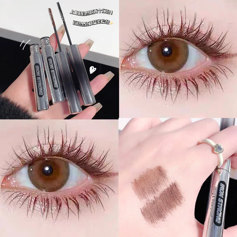 Eye Black Waterproof Fiber Long Curl Fine Brush Head Color Makeup Do Not Faint Dye Long Makeup Price