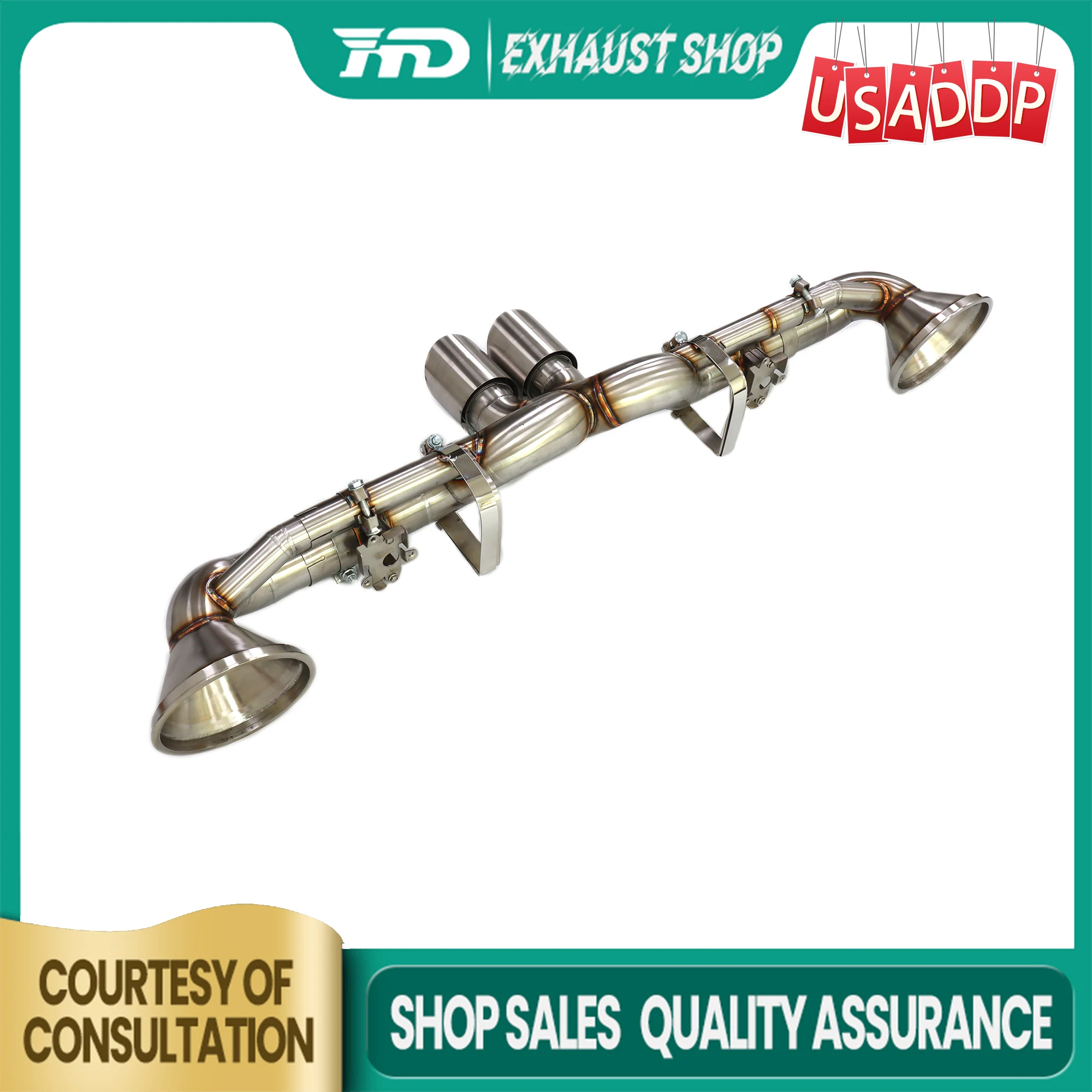 

HMD для Porsche 911 992 GT3 SS304 Выхлопная система Неразрушающая установка Catback Длительный срок службы OEM-клапан