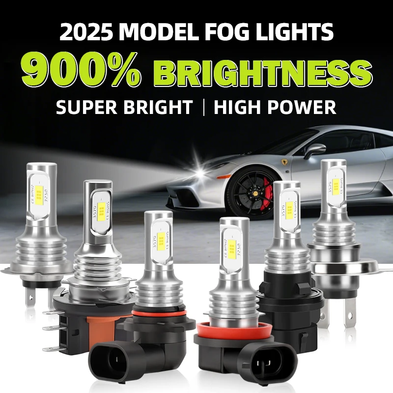 

9005 HB3 9006 HB4 H11 H4 H7 H15 6000K Белые супер яркие противотуманные фары CSP-чипы дальнего/ближнего света Plug and Play Противотуманные фары 12 В