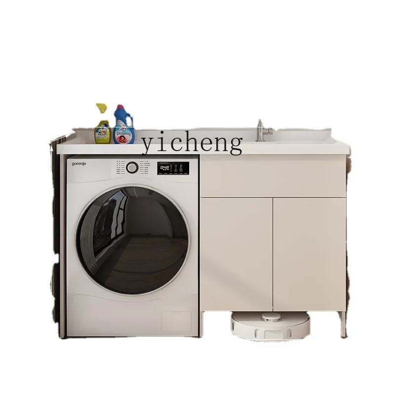 YY Washing Machine Cabinet Combination Sweeper Partner Customized Hand Washing Basin Integrated