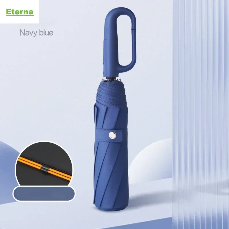Fully Automatic 20 Ribs Folding Umbrella Ring Buckle Extra Large Reinforced Sunshade Double for Men Women