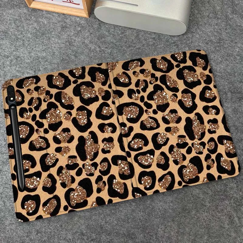 

Color Leopard Print Popular For Samsung Galaxy Tab S9 S10 S6 S7 S8 FE Plus Lite Inch Foldable Cover Tablet Case