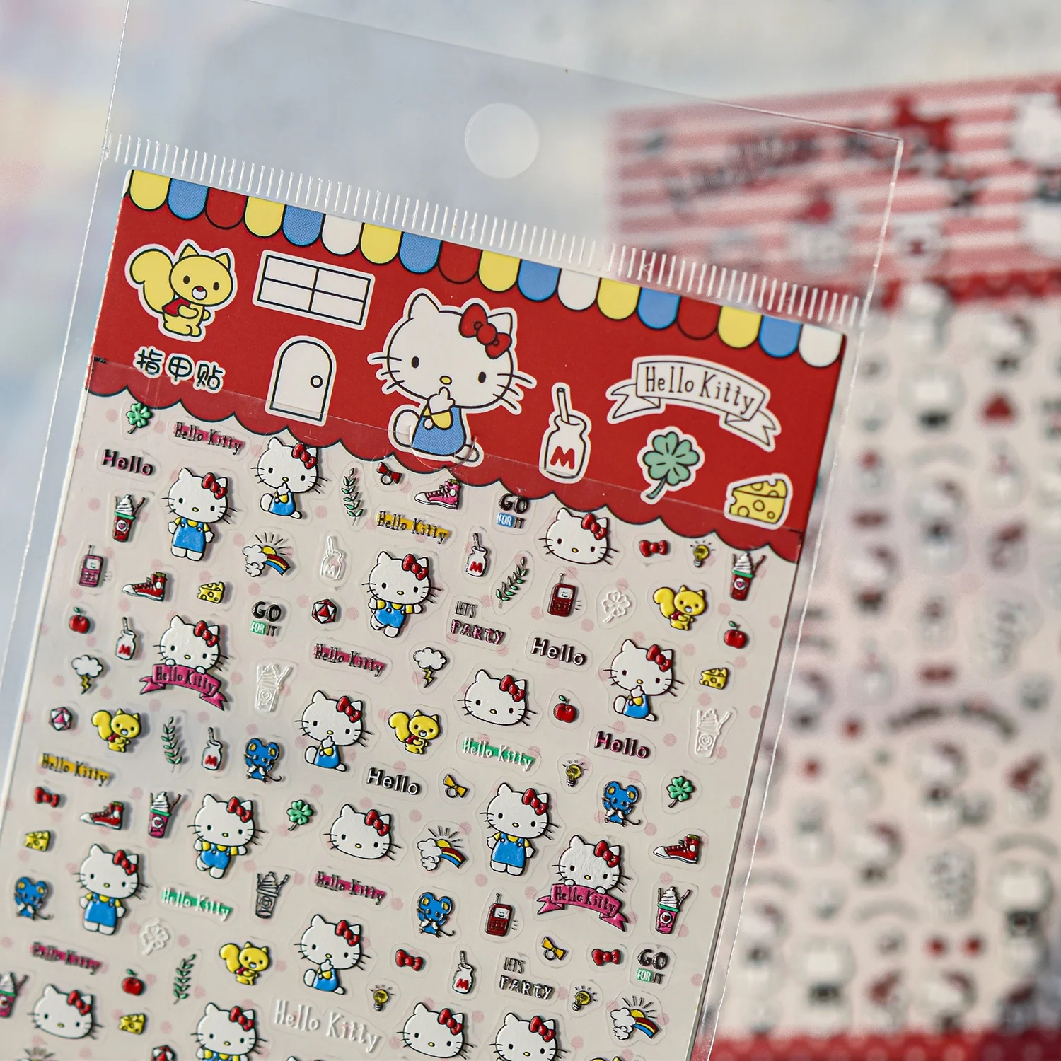 1 Stück Niedliche Sanrio-Charakter Nagelaufkleber mit Gemischten Mustern, Leicht zu Entfernen, Langlebig, für Tägliches Tragen, Mädchenhafte Aufkleber – Detail 11