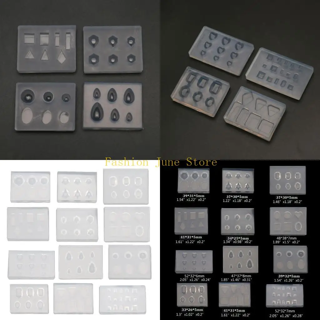 N5KA Silicone Epoxy Mold for Mini Diamond Crystal Casting Toy Making Craft Supplies