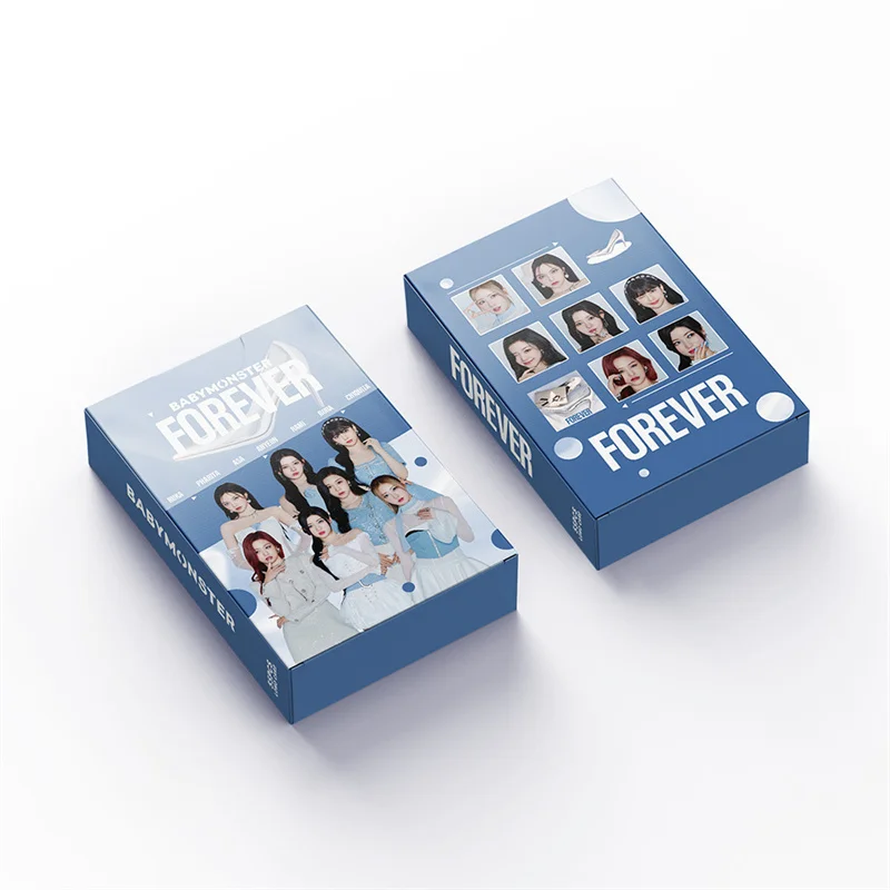 Imagem -05 - Kpop Bebê Monster-álbum Conjunto de Cartões Fotográficos Álbum para Sempre Único Ventilador Presente Colecionáveis Cartão Lomo Ahyeon Haram Rora Cartão Postal 55 Pcs por Conjunto