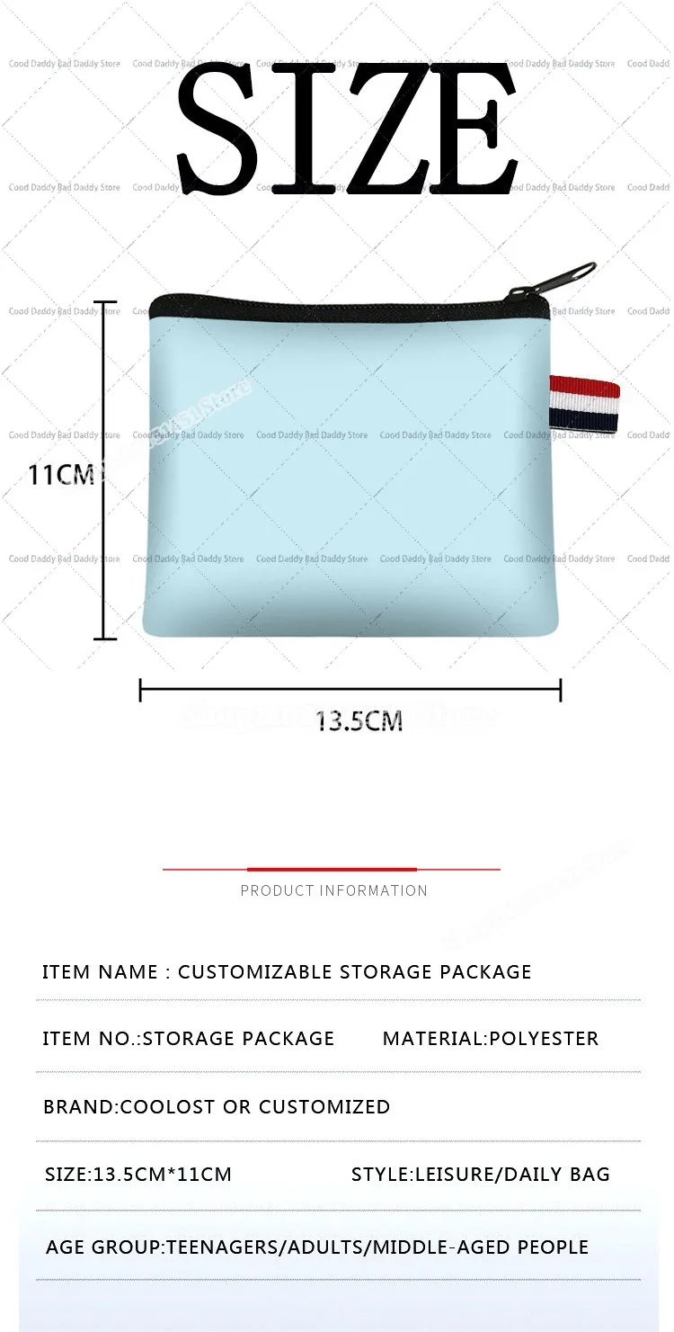 Fashion K-Katseye Sublimation Wallet Coin Purse Portable Wallet Women ID Card Storage Bag Female Cute Small Bags Birthday Gifts