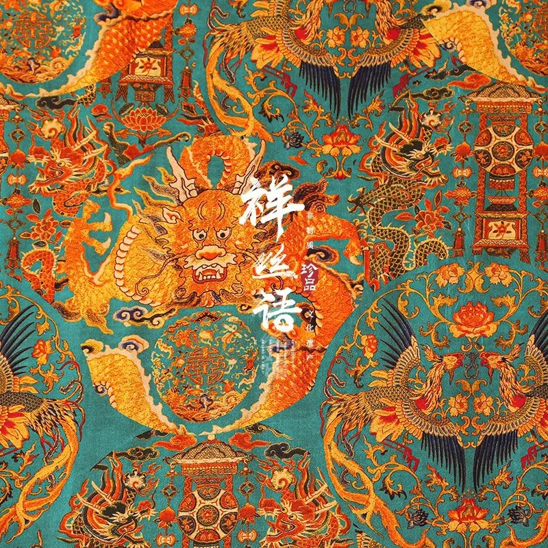 Pure silk Chinese-style cheongsam top and dress made of heavyweight Xiangyunsha fabric