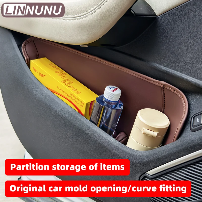 LINNUNU Fit for Kx11 GEELY Monjaro Manjaro Xingyue L Car Door Inner Armrest Handle Door Multifunctional Storage Box Slot Cushion