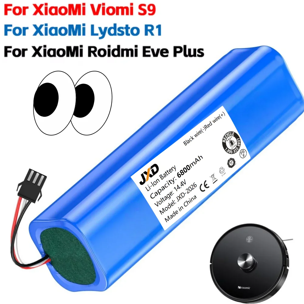 

Оригинальная сменная аккумуляторная батарея емкостью 9800 мАч для робота-пылесоса ROIDMI EVE EVA EVEPLUS SDJ01RM SDJ06RM