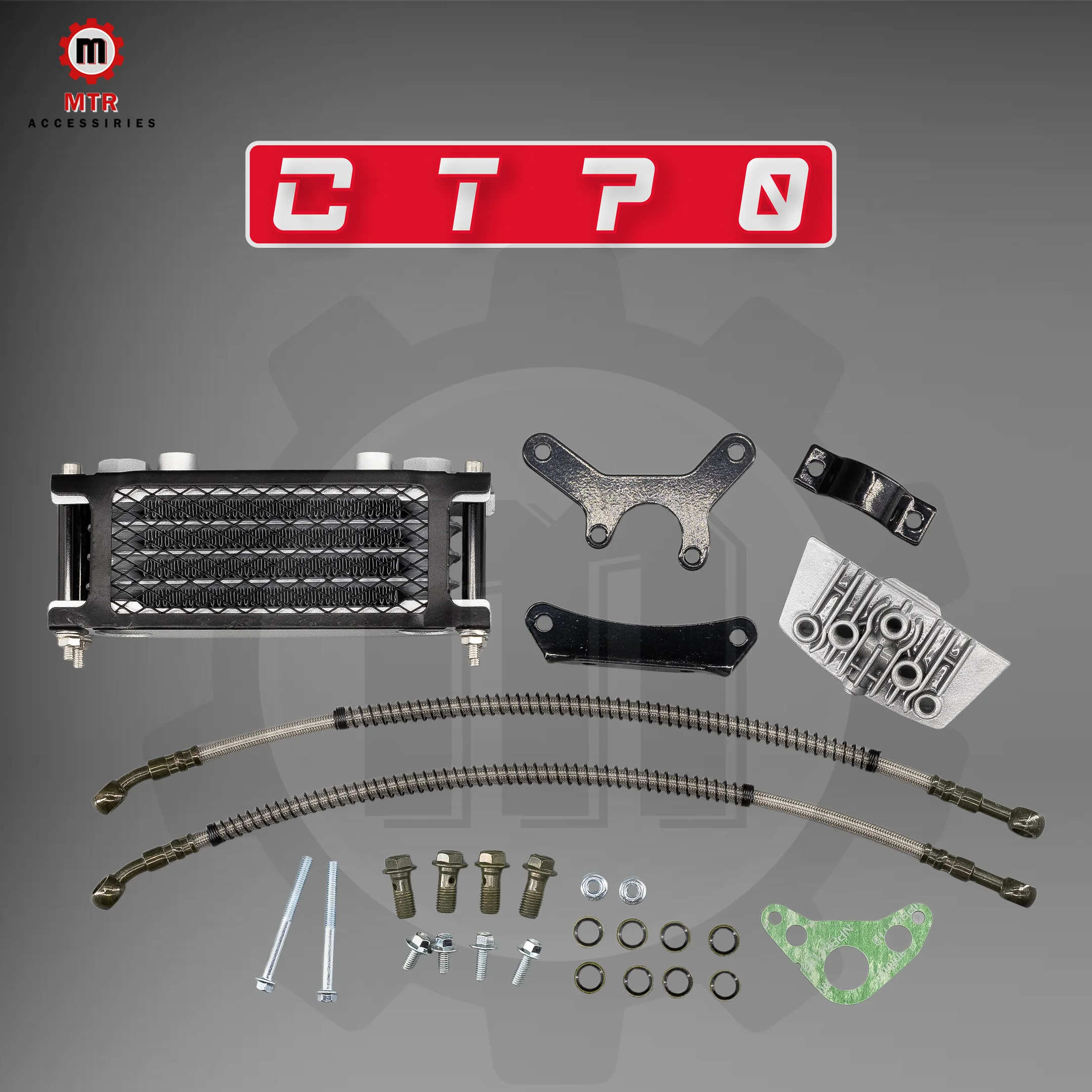 

CT70 Комплект масла радиатора DAX CT70 Черный масляный радиатор Охлаждение Аксессуары для мотоциклов DAX CT70 Запчасти
