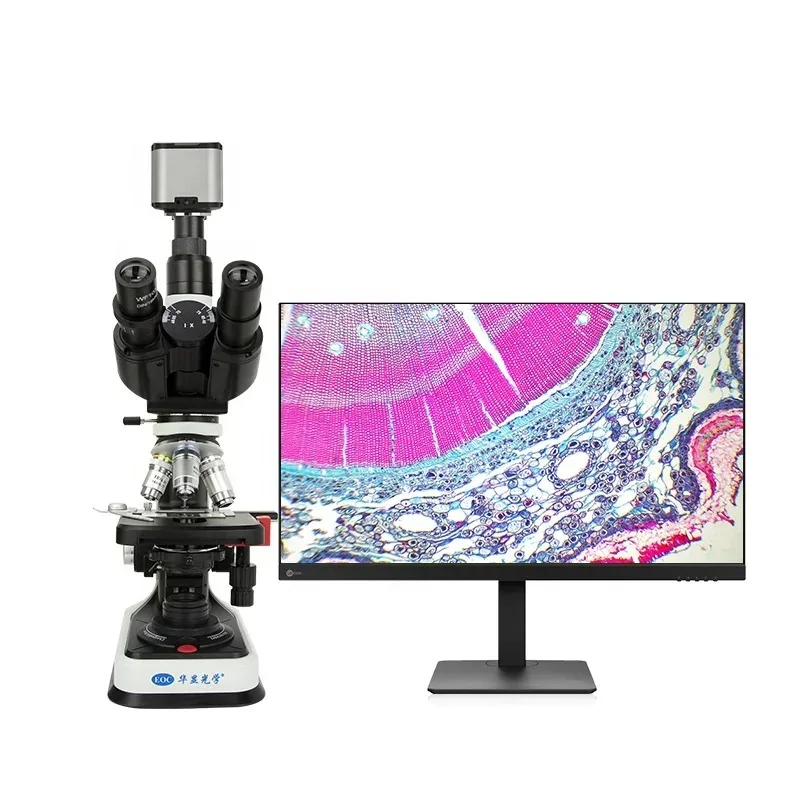 EOC Real 4K Resolution Camera Digital Microscope Biological Microscope Biological for School Lab Research Study