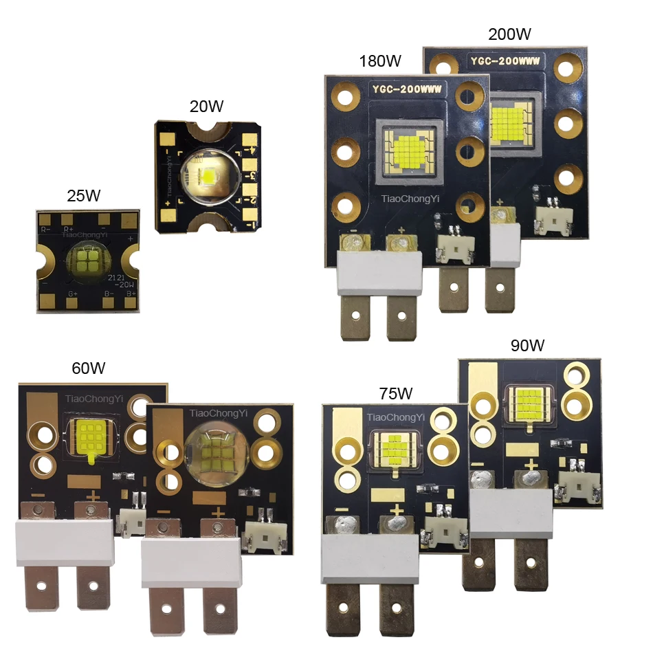 

High Power LED Stage Light Chip 20W 25W 60W 75W 90W 120W 150W 200W 300W 400W 3V 5V 12V For Moving Head Disco DJ Lamp Projector