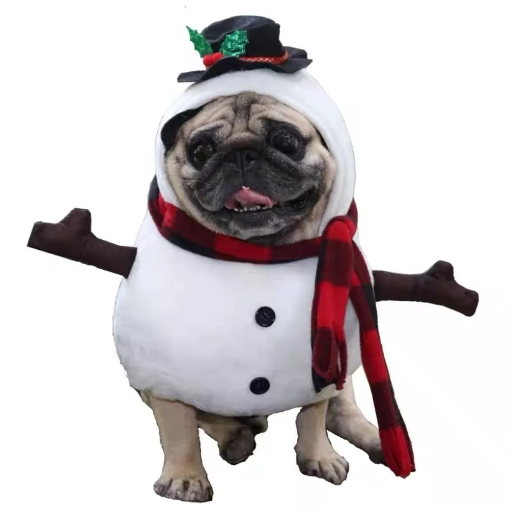 

Cute Santa Claus Dog Outfit Breathable Soft Dog Winter Clothes Pet Dress Up Funny Cats Christmas Clothes for Puppy Kittens