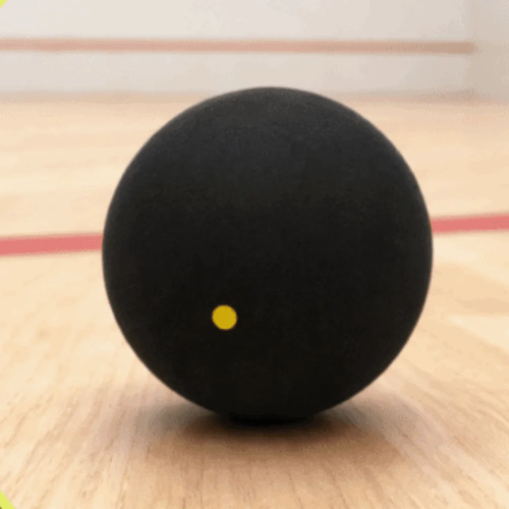 3PCS Slow Speed Squash Ball Set Low Bounce Rubber Single Dot Squash Ball Yellow Dot Stable Squash Ball Combo Set