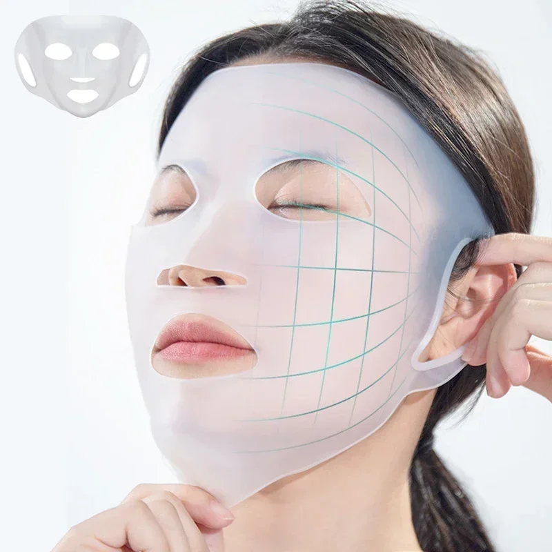 3D Silicone Mask Ladies Skin Care Tools Hanging Ear Mask Gel Sheet Reusable Lifting Anti-Wrinkle Firming Ear Fixing Tool