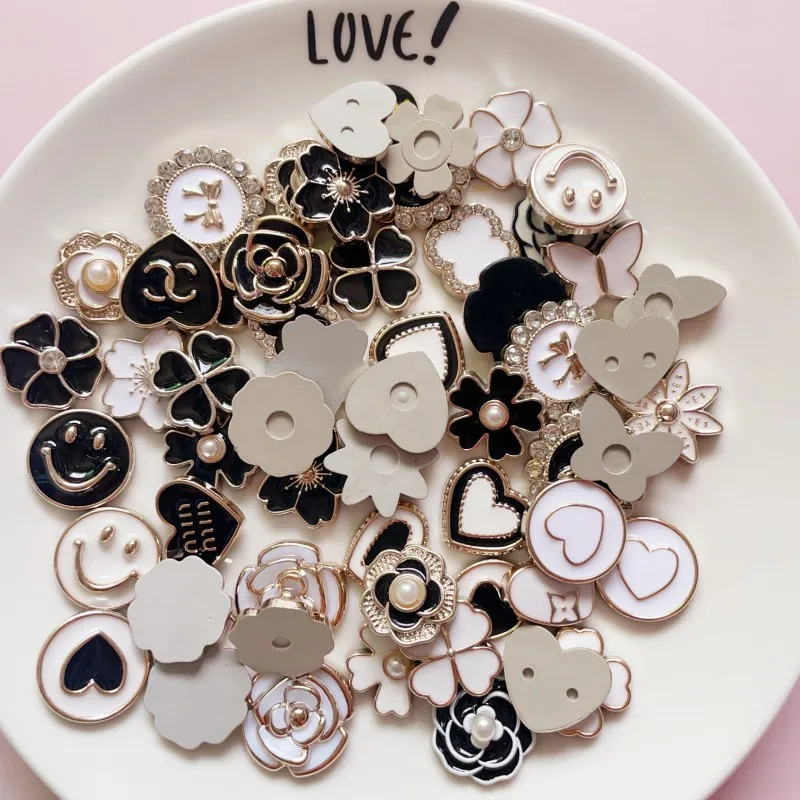 10 قطع عشوائية من إكسسوارات المجوهرات ذاتية الصنع مادة رقعة الراتنج بالتنقيط