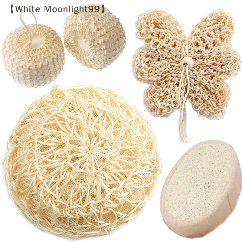 1Pcs Loofah Bath Sponge Shower Body Cleaning Glove Tool Scrubber Ponge Brush Pad Horniness Remover Bathroom Supplies