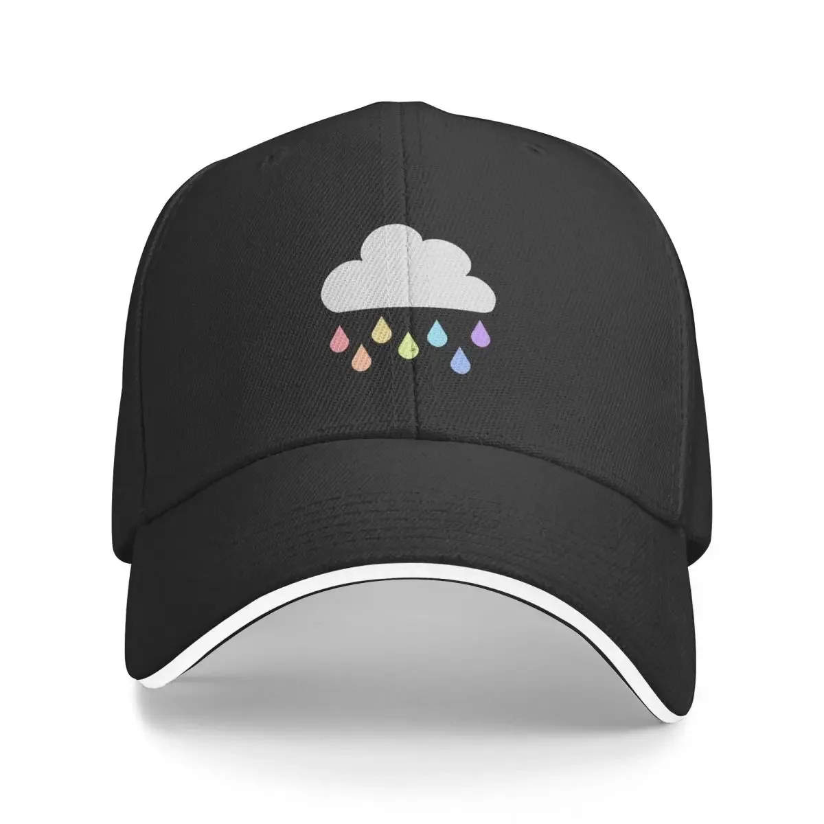 

New Rain Cloud - Rainbow Baseball Cap western hats Luxury Cap Trucker Hats Hat Men's Women's