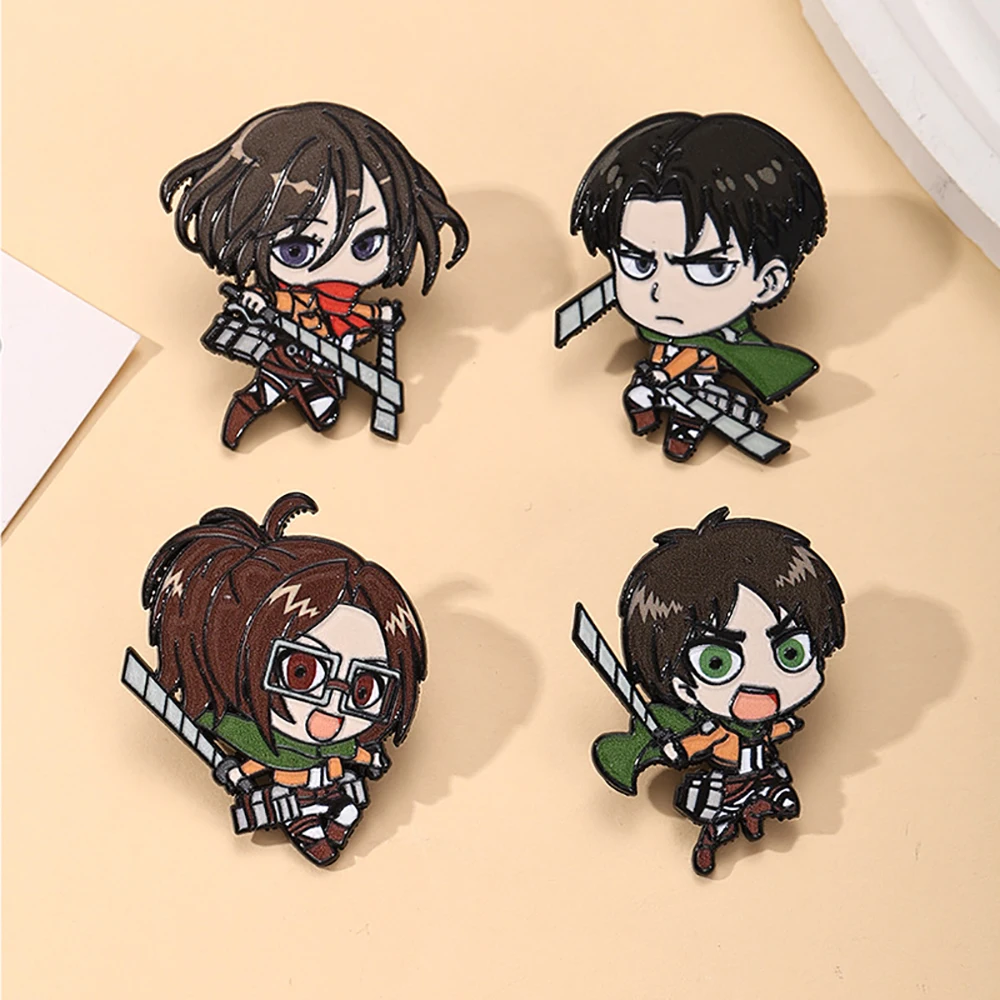 4 stks/set AttackonTitan Email - Levi Jewelry & Watches Inc recensie en prijs