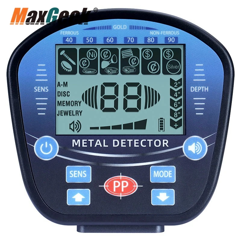 Maxgeek GT860 Underground Metal Detector Gold Finder Gold Detector with Large LED Display 10\