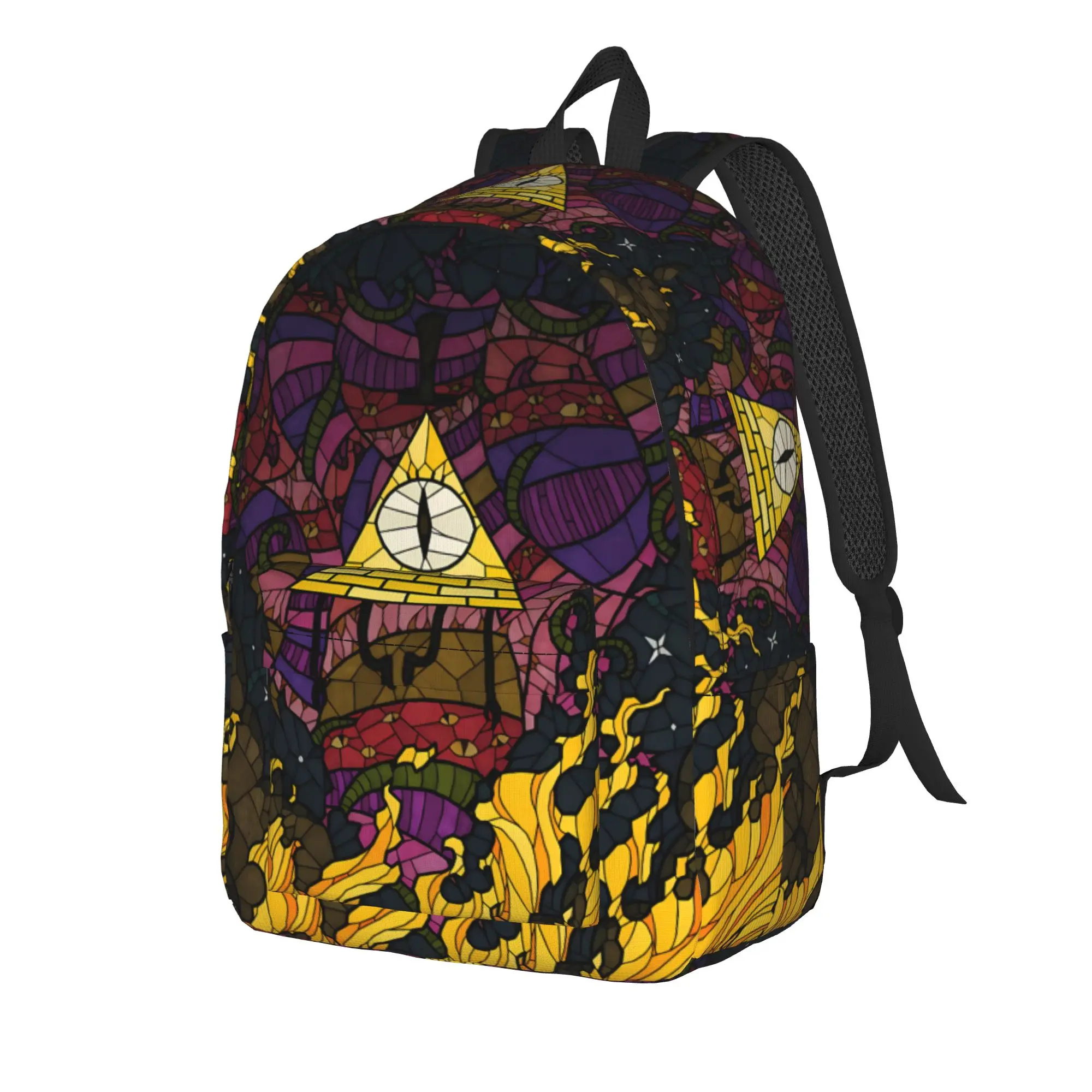 Bill Cipher  Backpack Gravitys Anime Falls Sport Backpacks Unisex Kawaii School Bags High Quality Large Rucksack