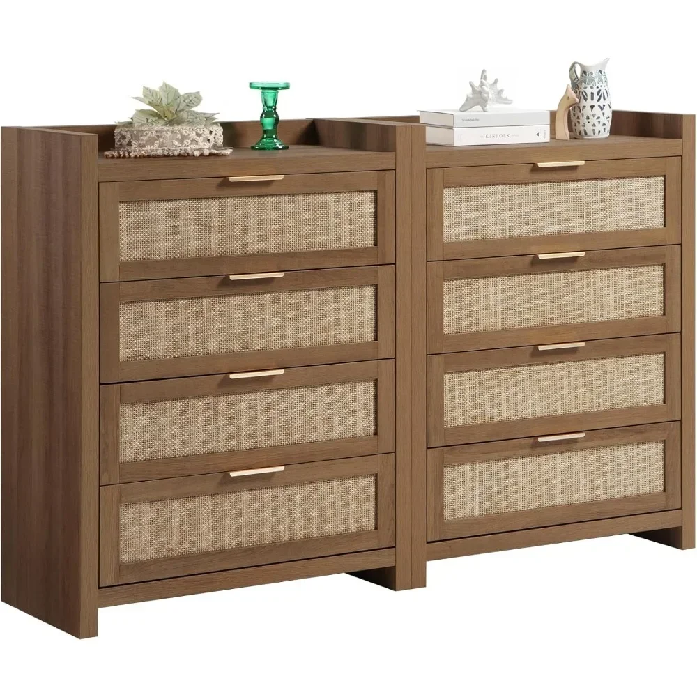 

Dresser for Bedroom Chest of Drawers Tall Dresser withDrawers Wood Dresser for Closet Boho Clothes Storage Tower