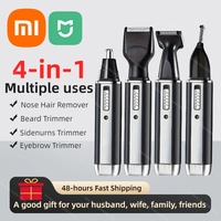 Xiaomi 4-in-1 Painless Nose Hair Beard and Eyebrow Trimmer Rechargeable Electric Beauty Kit for Men and Women with USB Charging