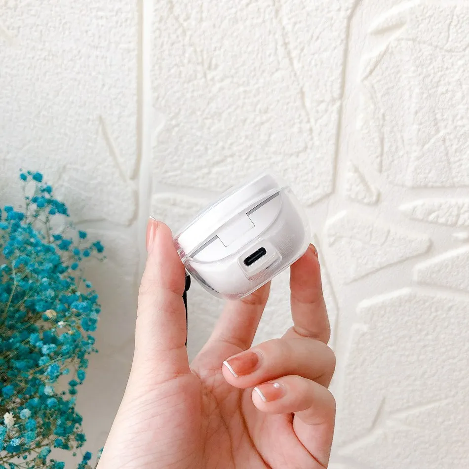 حافظة شفافة لطيفة على شكل حب لهاتف سامسونج جالاكسي Buds 2 Pro /Buds Live / FE غطاء سيليكون لسماعات Galaxy Buds Live #3