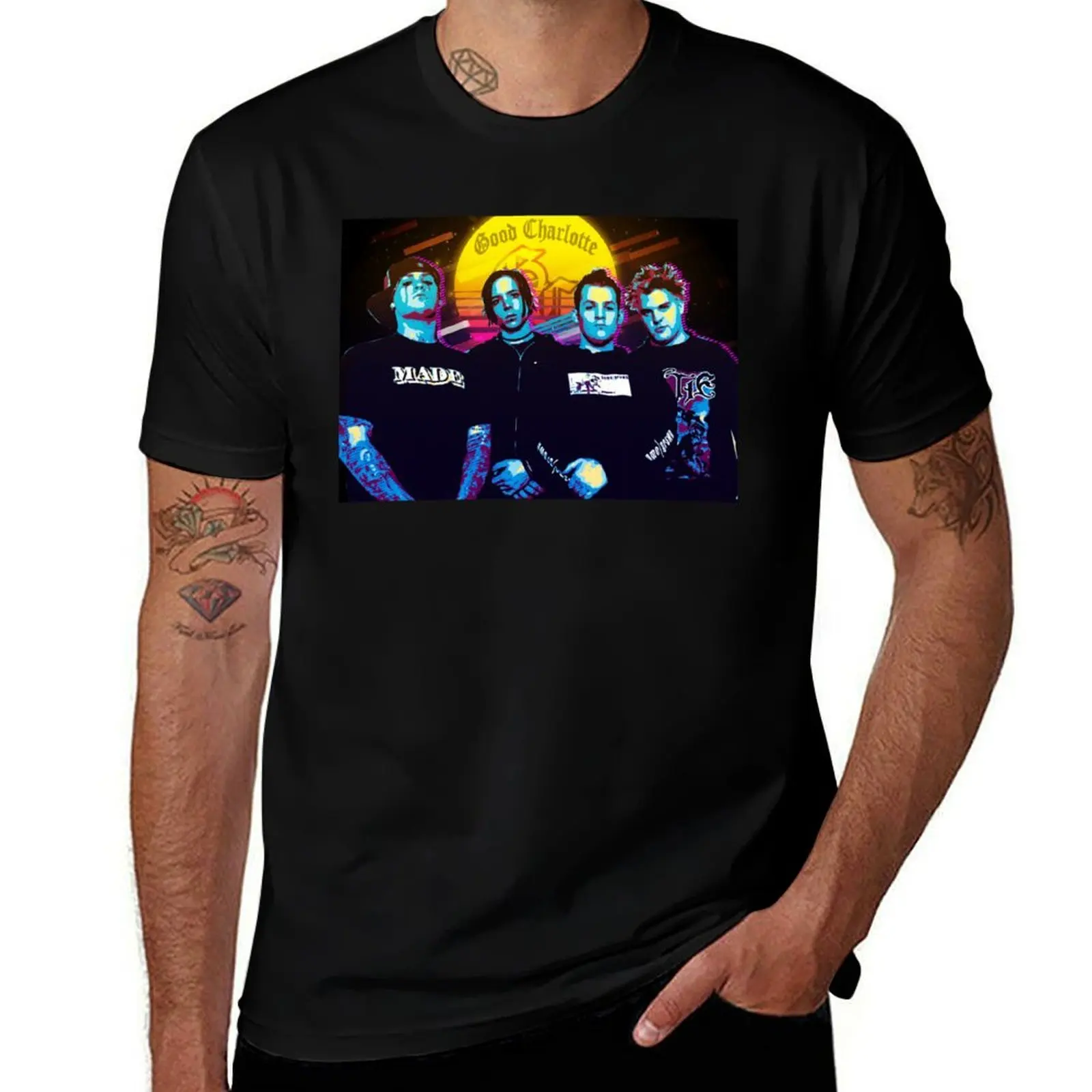 

Good Charlotte 80's Style T-Shirt man t shirts graphic man t shirt cotton T-Shirt