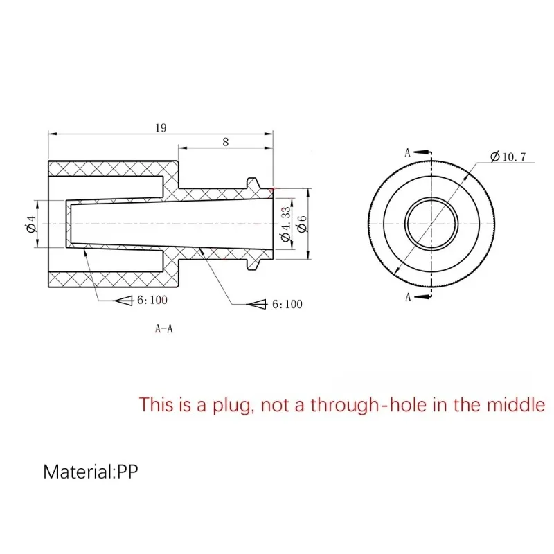 Male Female Luer Lock integrated Plug Adapter Air Valve Pipe Dispensing Glue Syringe Barrel Fitting Connector End Cap PP plug