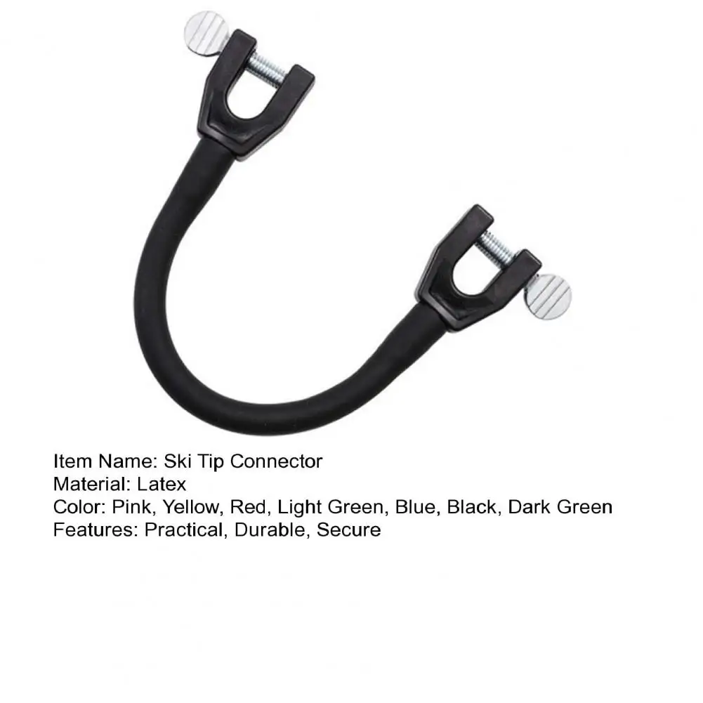21cm 스키 팁 커넥터 스키 웨지 보조 스노우 보드 커넥터 야외 스키 애호가를위한 스키 훈련 웨지 보조 트레이너 초보자 도구