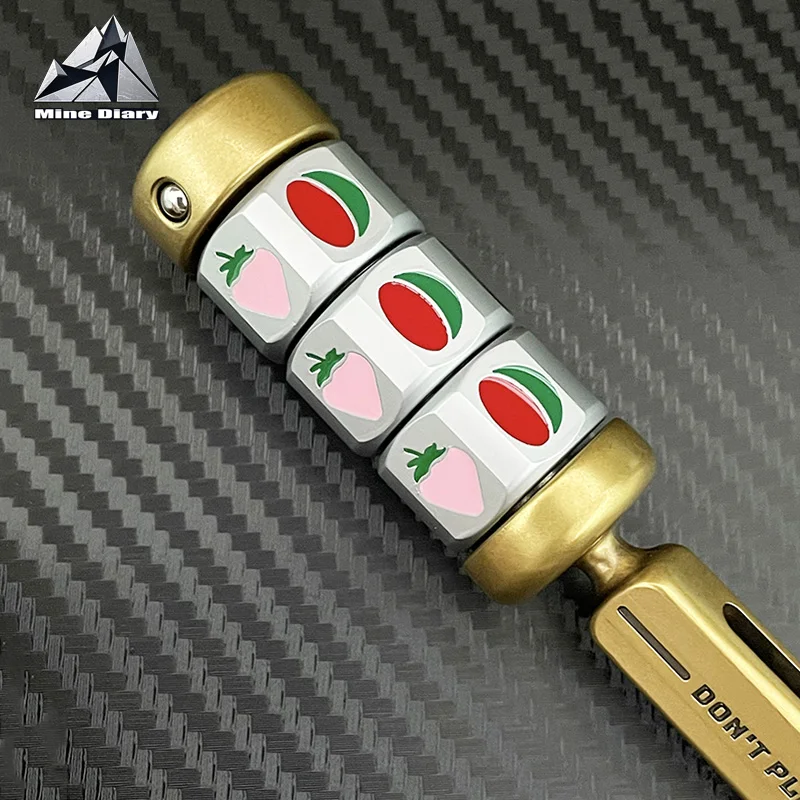 Roue porte-bonheur à fruits amusants, Spinner EDC, jouets créatifs en alliage de Zinc pour adultes, anti-Stress, jouets de Concentration pour tdah