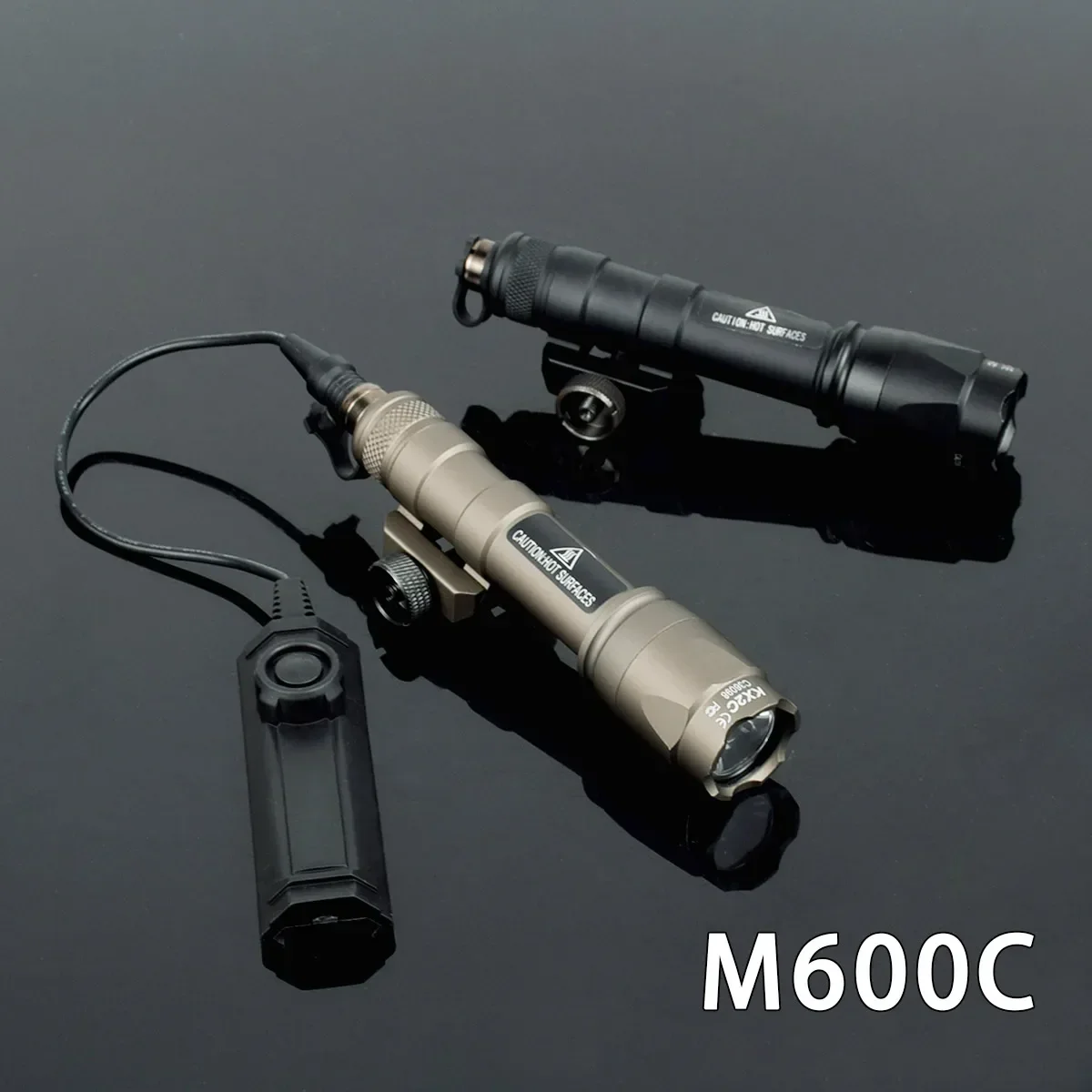 Tactical Surefire M600 M300 Airsoft Flashlight Dual Pressure Switch LED White Lamp 20mm Rail Scout Light for AR15 Hunting