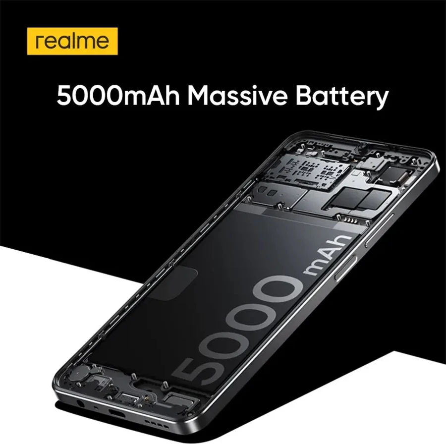 شاشة Realme Note 50 6.74 بوصة 90 هرتز IP54 مقاومة للغبار والماء 3 فتحة للبطاقات بطارية 5000 مللي أمبير في الساعة كاميرا 13 ميجابكسل 7.99 ملم رفيعة للغاية