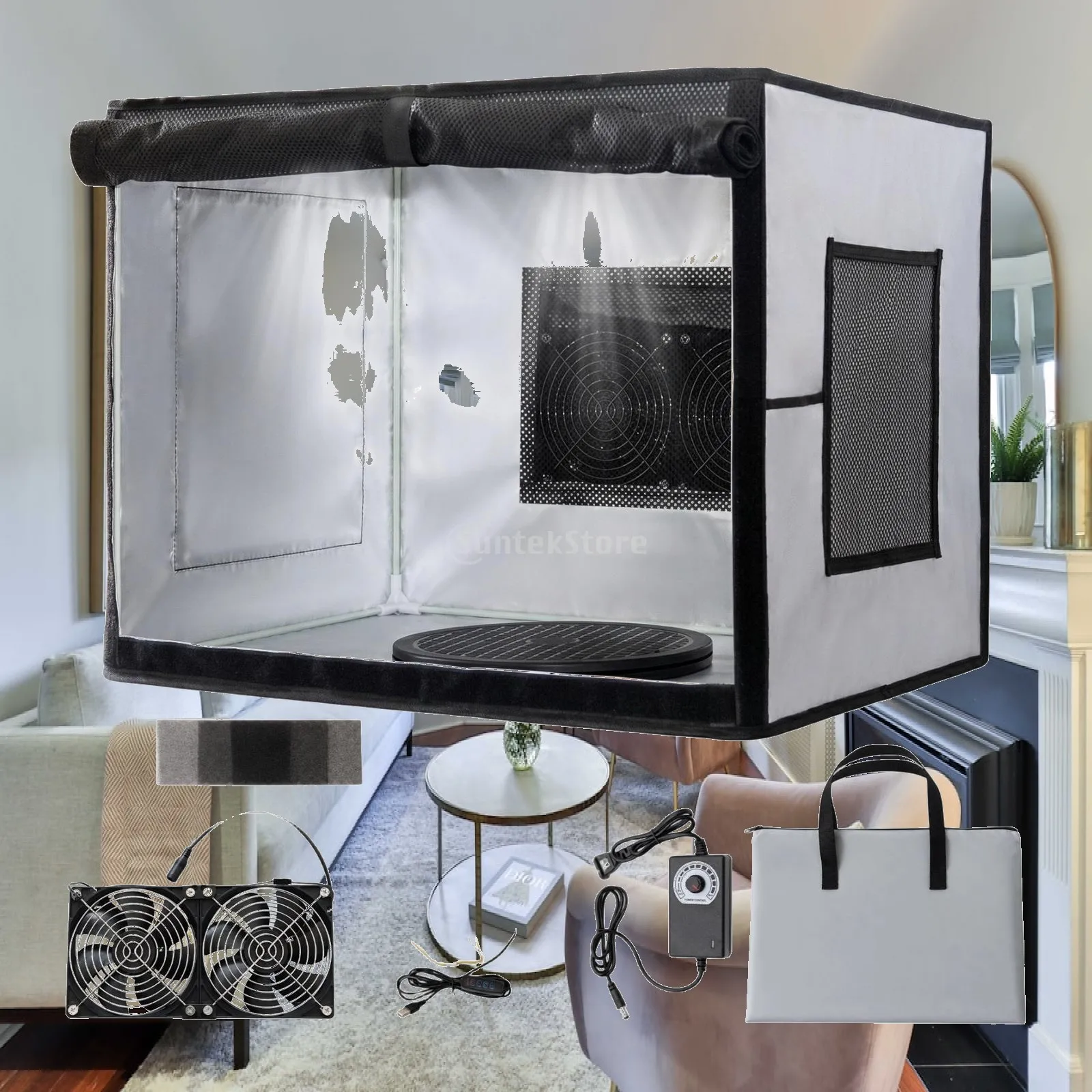professional-portable-paint-booth-foldable-polyester-airbrush-station-easy-cleaning-with-dual-fan-and-bright-led