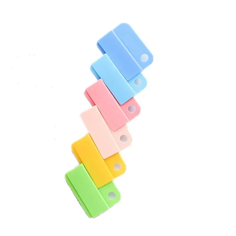 New 6pcs Colored Paper Clips Index Photo Holder Notebook Journals Planner Clips Bookmarks School Binding Supplies Stationery