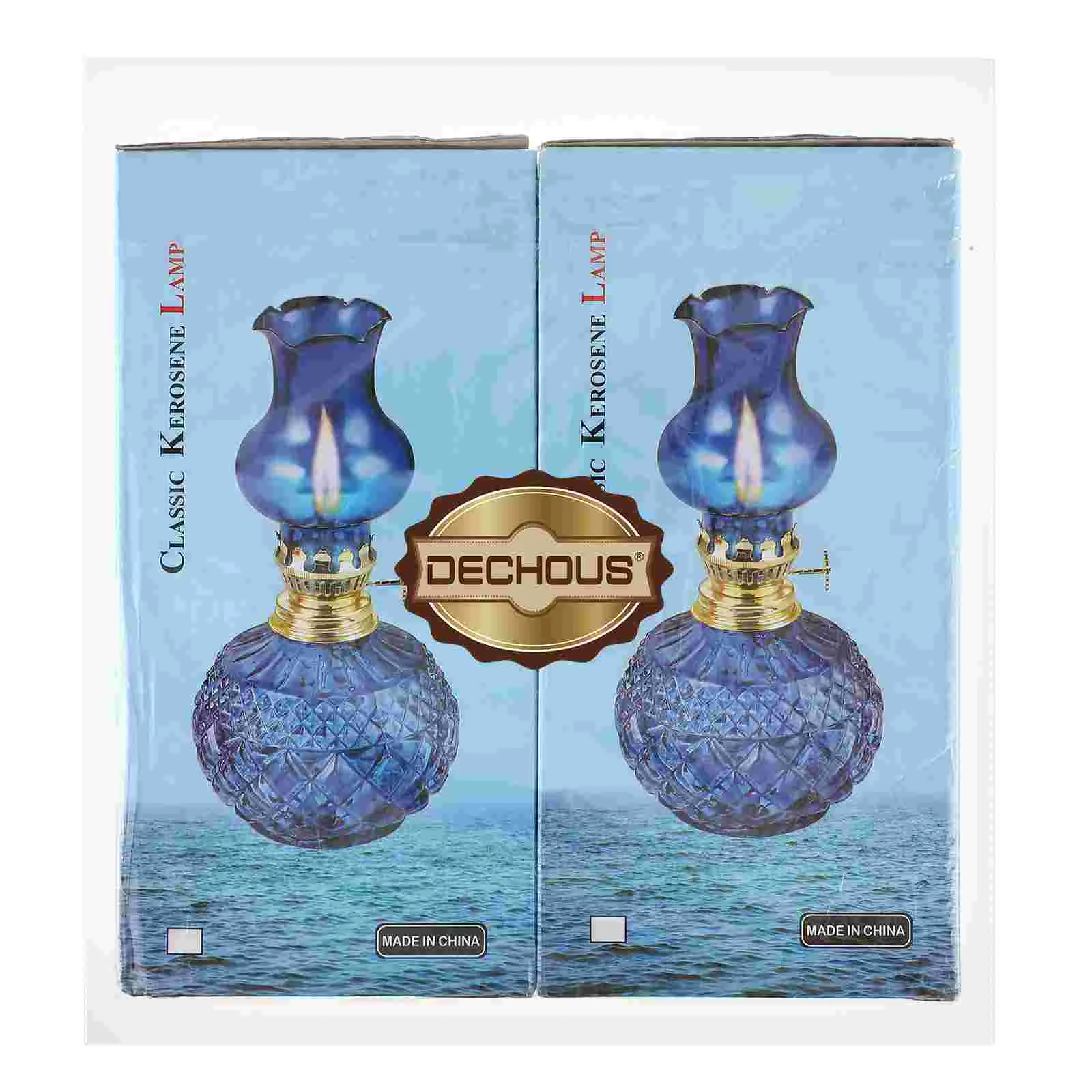 خمر الزجاج الكيروسين مصباح النفط حرق فانوس لطاولة داخلية أداة الإضاءة فانوس محمول غطاء زجاجي مصباح العرض
