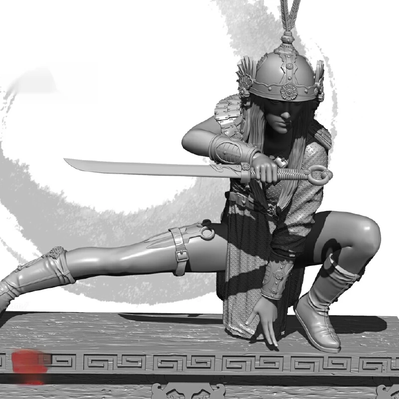 

1/24 Sharp Sword General Resin Model Figure Gk Micro Miniature 3d Printed White Model Toy Unassembled And Unpainted Kit